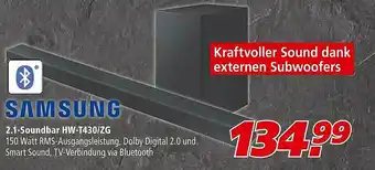 Marktkauf 2.1-soundbar Hw-t430-zg Angebot