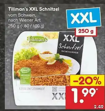 Netto Marken-Discount Tillman's Xxl Schnitzel Angebot