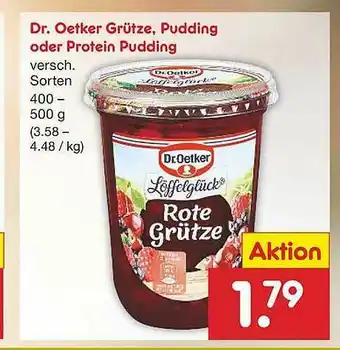 Netto Marken-Discount Dr. Oetker Grütze Angebot