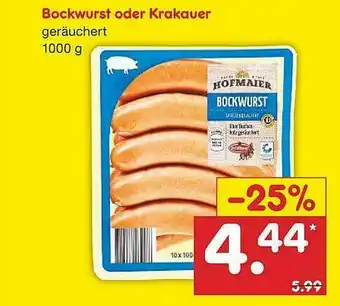 Netto Marken-Discount Bockwurst Oder Krakauer Angebot