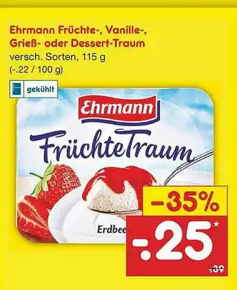 Netto Marken-Discount Ehrmann Früchtetraum Angebot