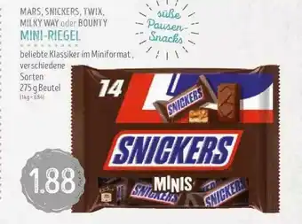 Edeka Struve Mars Snickers Twix Milky Way Oder Bounty Mini-riegel Angebot