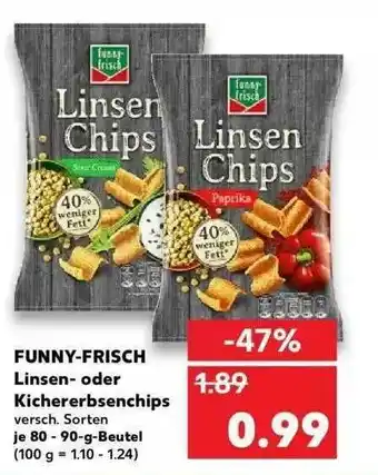 Kaufland Funny Frisch Linsen- Oder Kichererbsenchips Angebot