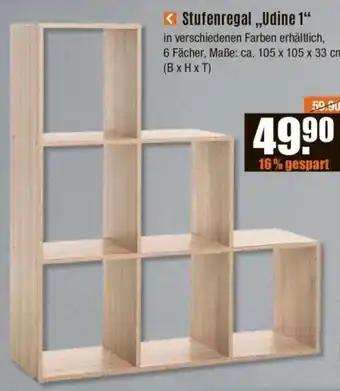 V Baumarkt Stufenregal ,,Udine 1" Angebot