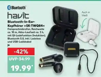 Kaufland Havit Bluetooth-in-ear-kopfhörer Sk-twq84 Angebot