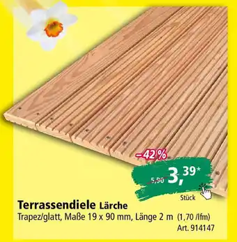 Holz Possling Terrassendiele Lärche Angebot