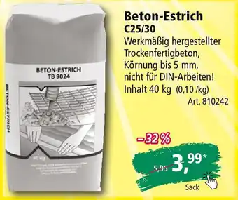 Holz Possling Beton-Estrich 40 kg Angebot