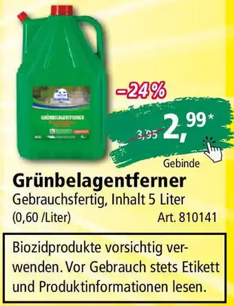 Holz Possling Grünbelagentferner 5L Angebot