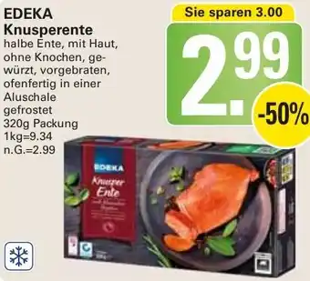 WEZ EDEKA Knusperente 320 g Packung Angebot