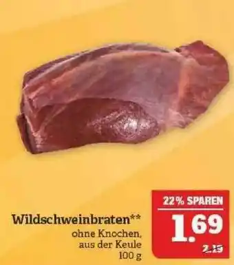 Marktkauf Wildschweinbraten Angebot