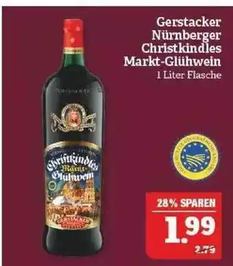 Marktkauf Gerstacker Nürnberger Christkindles Markt-glühwein Angebot