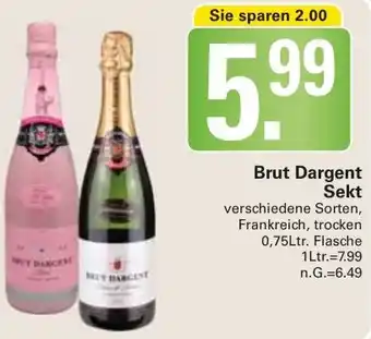 WEZ Brut Dargent Sekt 0,75Ltr. Flasche Angebot