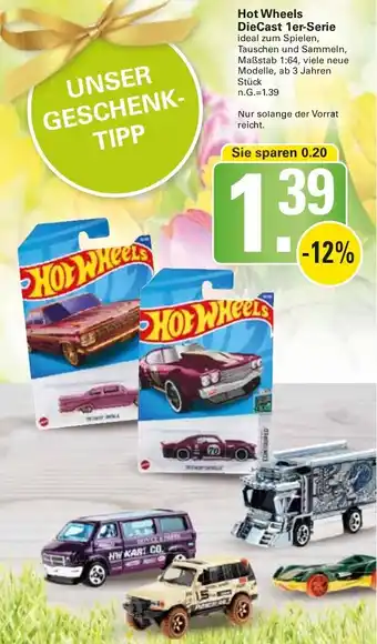 WEZ Hot Wheels DieCast 1er-Serie Angebot