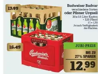 Marktkauf Budweiser Budvar Oder Pilsner Urquell Angebot