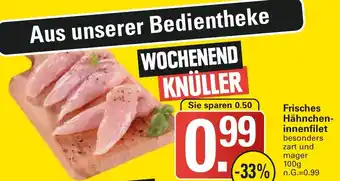 WEZ Frisches Hähncheninnenfilet 100 g Angebot