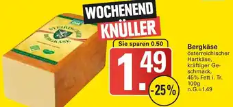 WEZ Bergkäse 100 g Angebot