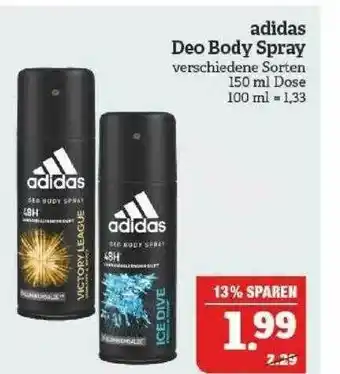 Marktkauf Adidas Deo Body Spray Angebot