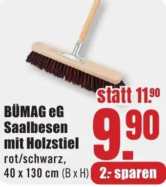 B1 Discount Baumarkt BÜMAG eG Saalbesen mit Holzstiel Angebot