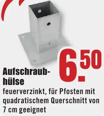 B1 Discount Baumarkt Aufschraubhülse Angebot