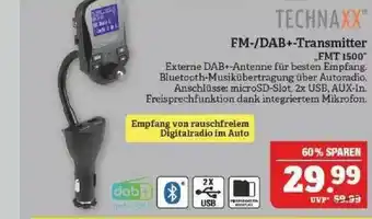 Marktkauf Technaxx Fm-dab+transmitter FMT 1500 Angebot