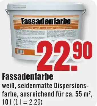 B1 Discount Baumarkt Fassadenfarbe 10 L Angebot