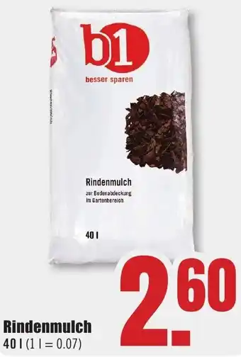 B1 Discount Baumarkt b1 Rindenmulch 40 L Angebot