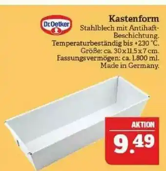 Marktkauf Dr. Oetker Kastenform Angebot