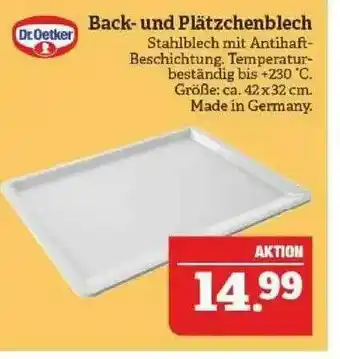 Marktkauf Dr. Oetker Back Und Plätzchenblech Angebot