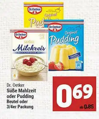 Marktkauf Dr Oetker Süße Mahlzeit Oder Pudding Angebot