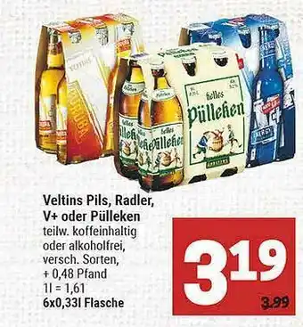 Marktkauf Veltins Pils, Radler, V+ Oder Pülleken Angebot