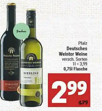 Marktkauf Pfalz Deutsches Weintor Weine Angebot