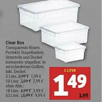 Marktkauf Clear Box Angebot