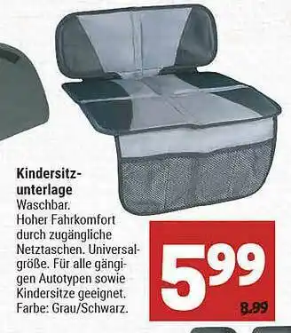 Marktkauf Kindersitzunterlage Angebot