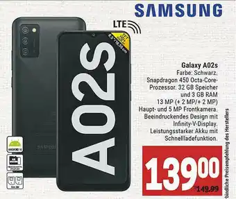 Marktkauf Samsung Galaxy A02s Angebot