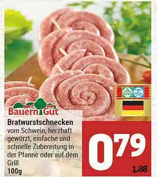 Marktkauf Bauern Gut Bratwurstschnecken Angebot