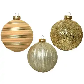 ManoMano Weihnachtskugel im Glas Glitter Gold sortiert 10 cm 1 Stk Angebot