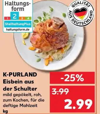 Kaufland K-PURLAND Eisbein aus der Schulter mild gepökelt, kg Angebot