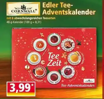 Norma Cornwall Edler Tee-adventskalender Angebot