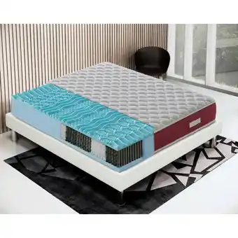 ManoMano Ilovesleep - Taschenfedermatratze - 800 Federn - mit Memory Foam - 20 cm hoch - Orthopädie - Steifigkeitsgrad H2 120x200 Angebot