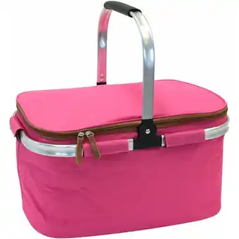 ManoMano Let The Sun Shine - Einkaufs Korb Premium 23L faltbar Pink Einkaufskorb isoliert 46 cm - Pink Angebot