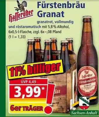 Norma Hasseroder Fürstenbräu Granat Angebot