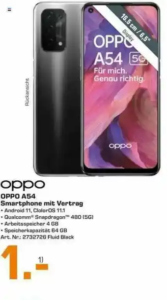 Saturn Oppo A54 Smartphone Mit Vertrag Angebot