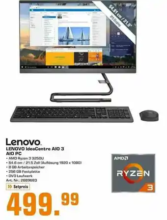 Saturn Lenovo Ideacentre A10 3 A10 Pc Angebot