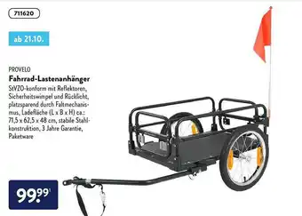 Aldi Nord Provelo Fahrrad-lastenanhänger Angebot