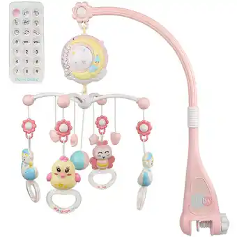 ManoMano Skecten - Baby musikalische Projektion Bettglocke Rassel 23,5×59cm rosa Angebot