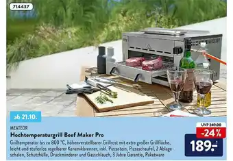 Aldi Nord Meateor Hochtemperaturgrill Beef Maker Pro Angebot