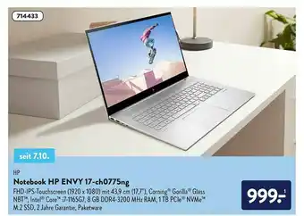 Aldi Nord Hp Notebook Hp Envy 17-ch0775ng Angebot