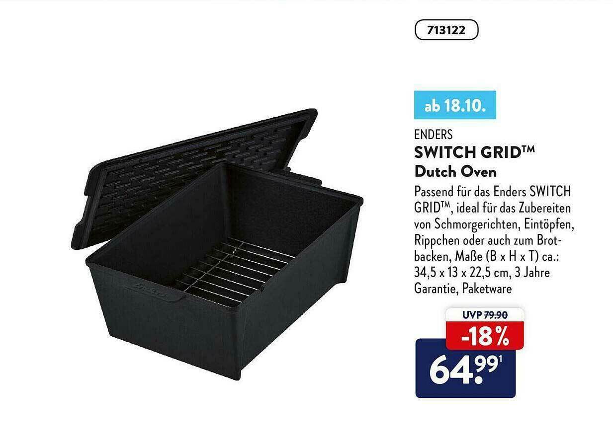 Enders Switch Grid Dutch Oven Angebot bei Aldi Nord