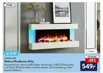 Aldi Nord Crownflame Elektro-wandkamin Helia Angebot