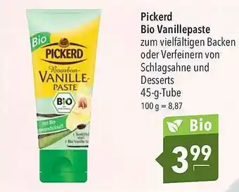 CITTI Markt Pickerd Bio Vanillepaste Angebot